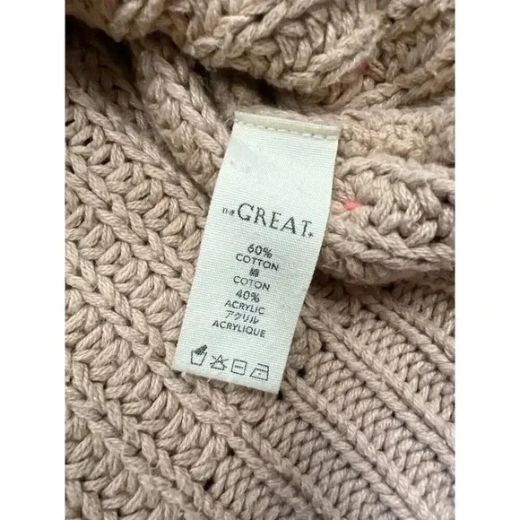 The Great Pink Bobble Sophomore Crew Neck Knitted Cardigan Sweater Sz 1 …